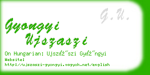 gyongyi ujszaszi business card